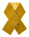 Tod's Tods Leather-trim Wool-blend Scarf In Yellow