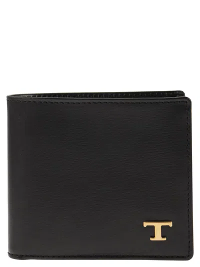 TOD'S TOD'S LEATHER WALLET WITH LOGO
