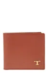 Tod's Men Leather Wallet With Logo