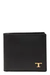 Tod's Men's Leather Wallet With Logo In Black