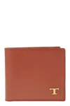 TOD'S TOD'S LEATHER WALLET WITH LOGO