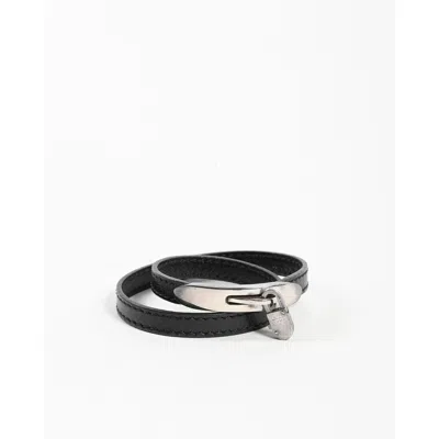 Pre-owned Tod's Leather Women's Bracelet () In Black