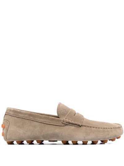 Tod's Suede Penny-slot Loafers In Multicolor