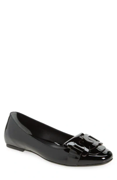 Tod's Link Ballet Flat In Nero
