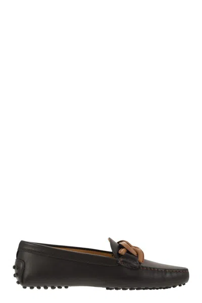 TOD'S TOD'S LOAFER WITH METAL CHAIN
