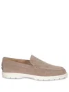 Tod's Suede Slip-on Loafers In Beige