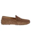 Tod's Light Walnut Leather Driving Moccasin Men In Brown