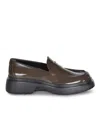 Tod's Sole Loafers In Brushed Calfskin In Brown