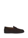 Tod's Loafers With Gommini On Back And Penny Strap In Brown