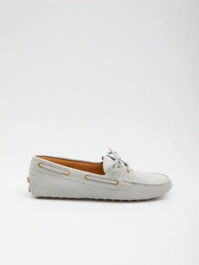 Tod's Loafers Gommino Boat Shoes In White