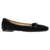 Tod's Loafers In Black Suede In Black