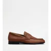 Tod's Loafers In Leather In Brown