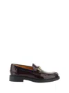 Tod's Loafers With Buckle And Golden Front In Mosto