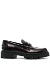 Tod's Semi-patent Leather Loafers In Multicolor