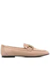 Tod's Engraved Chain-link Loafers In Beige
