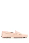 Tod's City Gommino Driving Shoes In Pastel Pink Leather In Pink