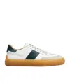 Tod's Round Toe Panel Sneakers In White