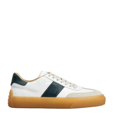 TOD'S TOD'S LOG EMBOSSED LACE-UP SNEAKERS