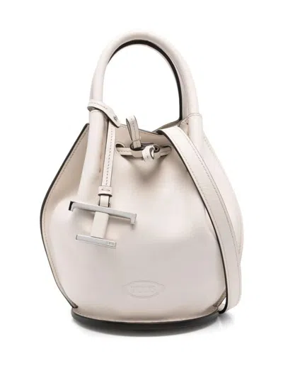 Tod's Logo-charm Leather Mini Bucket Bags
