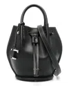 Tod's Mini Logo-charm Bucket Bag In Black