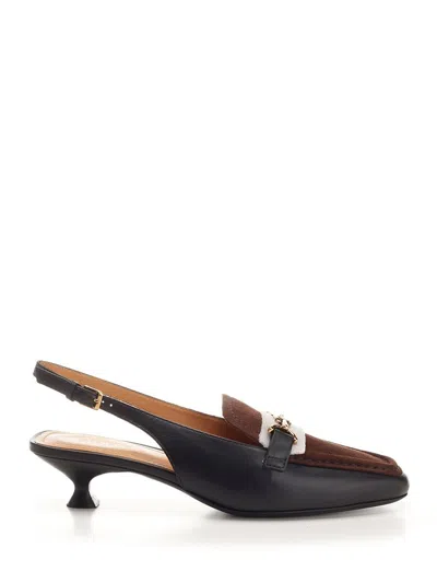 Tod's Slingback Loafer In Brown