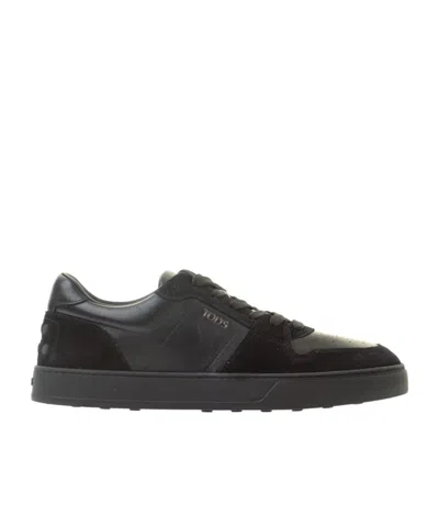 TOD'S TOD'S LOGO DETAILED LOW-TOP SNEAKERS