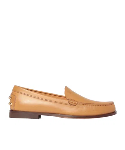 Tod's Logo Embossed Gathered Loafers In Brown