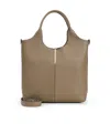 Tod's Logo Engraved Small Shopper Bag