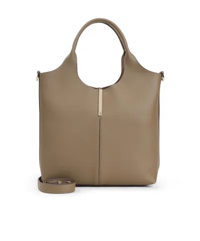 Tod's Logo Engraved Small Shopper Bag