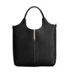 Tod's Tote Shopping Bag In Leather Small In Black