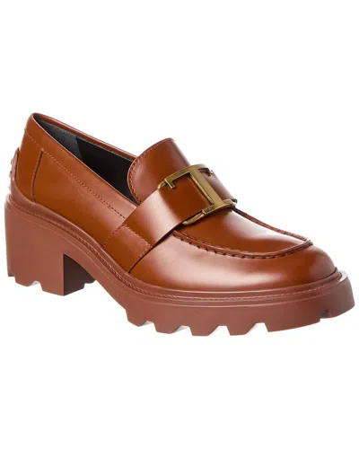 Tod's Logo Leather Loafer