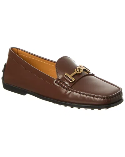 Tod's Logo Leather Loafer