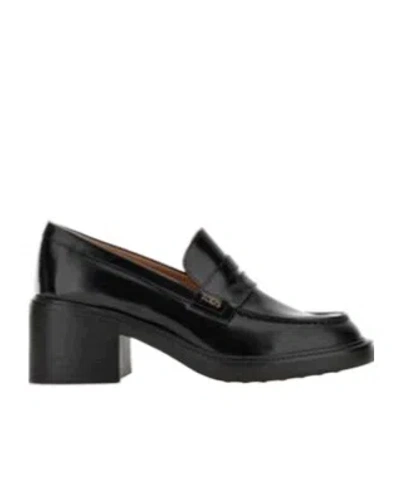 Tod's Round Toe High Heels In Black
