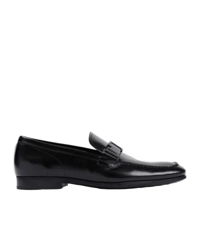 TOD'S TOD'S LOGO PLAQUE LOAFERS