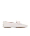 Tod's Leather Loafers In White