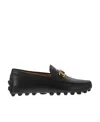 Tod's Leather Kate Gommino Driving Shoes In Black