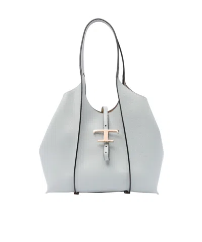 Tod's T-pendant Shoulder Bag In Gray