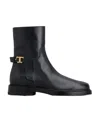 Tod's Logo Plque Ankle Boots