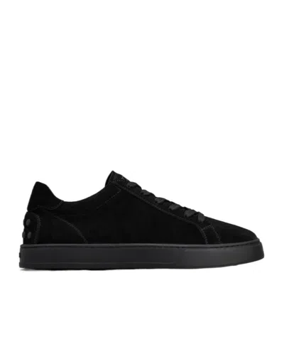 TOD'S TOD'S LOGO PRINTED ROUND TOE SNEAKERS