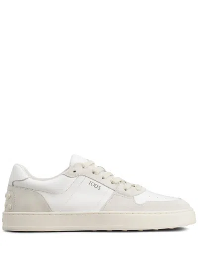 Tod's Classic Low Sneakers Shoes In White