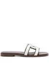 Tod's Logo Strap Slide Sandals