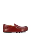 Tod's Slipper Collapsible-heel Glossed-leather Loafers In Volcano