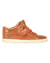 Tod's Low Top Sneakers In Brown Leather In Brown
