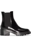 Tod's Lug-sole Chelsea Boots In Black