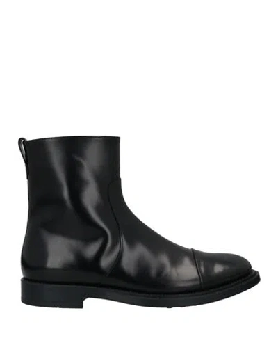 Tod's Man Ankle Boots Black Size 8.5 Soft Leather