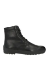 Tod's Man Ankle Boots Black Size 9 Soft Leather