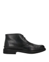 Tod's Man Ankle Boots Black Size 9.5 Soft Leather In Black
