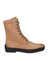 Tod's Man Ankle Boots Brown Size 7.5 Leather In Brown