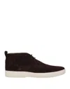 Tod's Man Ankle Boots Dark Brown Size 8.5 Soft Leather