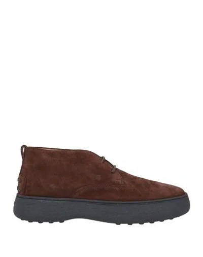 Tod's Suede Sneakers In Dark